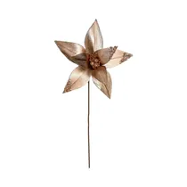 Flor Navideña Santini 140-4101084 28 X 55 CM Rose Gold