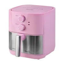 Fritadeira Elétrica Electrobras Airfry Thalia TLAF-59 - 1900W - 5.9L - 110V - Prata e Rosa