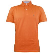 Camiseta Tommy Hilfiger Polo Masculino MW0MW03549-846 M Laranja