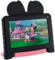 Tablet Multi NB628 Disney Junior Minnie 7" Wi-Fi/Bluetooth 2+2GB/64GB - Preto/Rosa