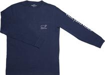 Outlet Camiseta Manga Longa Vineyard Vines 6V0019 Masculina - Navy