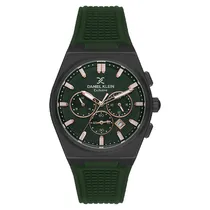Relogio Analógico Masculino Daniel Klein DK.1.13886-5 Exclusive Gents / Pulseira de Silicone - Verde/Preto