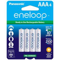 Pilha Recarregavel Panasonic Eneloop BK-4MCCA4BA AAA - 4 Unidades