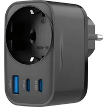 Adaptador Universal de Tomada Havit UC142 30 W - Preto