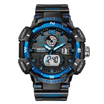 Relogio Smael 8045 Bubk Blue Black