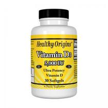 Vitamin D3 5000IU Healthy Origins 360 Capsulas