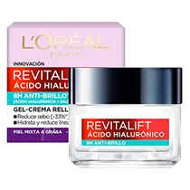 Gel Crema Loreal Revitalift Ácido Hialurônico Antibrilho 50ML