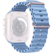 Pulseira de Silicone Smart Visao para Apple Watch 42/44/45/49 MM - Azul Claro