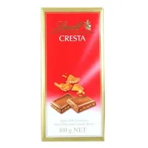 Barra Chocolate Lindt Cresta Ao Leite e Crocante 100G