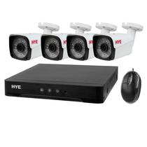 DVR Hye HYE-AH4404T - 8 Canais - Kit 4 Cameras - HD - Preto