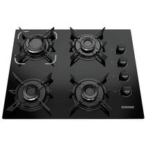 Fogao A Gas Itatiaia Cooktop Electra 4Q - 4 Bocas - Vidro Temperado - Bivolt - Preto