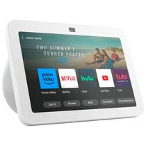 Caixa de Som Amazon Echo Show 8, 3A Geracao, Tela 8", Alexa, Bluetooth, Branco