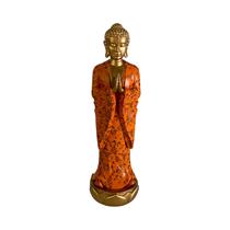 Figura Decorativa de Buda Concepts 445-7911218 35 CM Dorado - Naranja