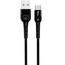 Cabo USB-C 4LIFE FLT2AC1B 1 Metro - Preto