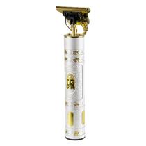 Maquina de Cortar Cabelo More Fitness MF-07 - 5W - Recarregavel - Branco e Dourado