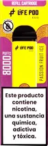 Vape Descartável Life Pod - Passion Fruit Ice - 8000 Puffs