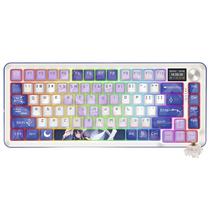 Teclado Gamer Mecanico Redragon K708AK-RGB-Pro Flekact Pro Wireless / RGB / Ingles - Azul / Branco