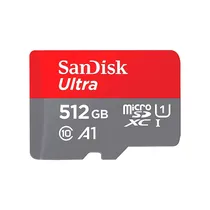 Memoria Micro SD Sandisk Ultra 512GB C10 150MB/s SDSQUAC-512G-GN6MA - 150 MB/s