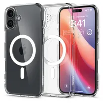 Case Spigen para iPhone 16 Pro Max Crystall Flex Magfit ACS08392 - Clear
