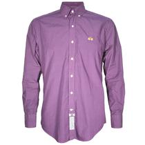 Camisa La Martina Masculino Lisa Ruby- 02 Vinho Regular