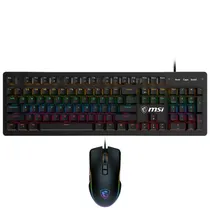 Tec/Mouse MSI Forge GK300 RGB USB Preto Usa