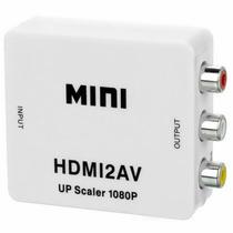 Adaptador Av HDMI p/Rca HDMI2AV Upscale Mini FHD