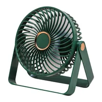 Mini Ventilador de Mesa com LED H1 / 360º / Ajustavel / Recarregavel - Verde