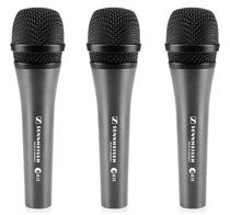 e 835 Microfones Sennheiser com 3 Unidades (3PACK) Cardioide, Dinamico para Vocais