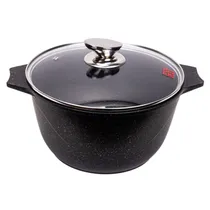 Panela Funda Ucc Life 24CM 3.2L Granito Preto.