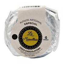 Alfajor Artesanal PY La Marsellesa Coco Recheio Doce de Leite Cobertura Chocolate Branco e Coco 80G