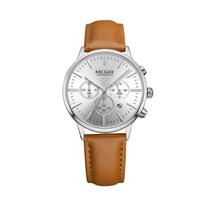 Relogio Analogico Feminino Megir Chronograph ML2011LBN-7 - Marrom/Prata