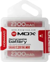 Pilha Mox AAA Recarregável 2300MAH MOB4AAA23 (4 Unidades)