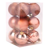 Bolas de Natal Decoracao para Arvore Rose Golden 6CM 12PC