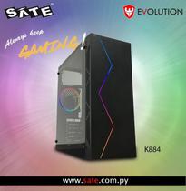 Gabinete Sate K884 Gamer 1FAN Preto RGB ATX