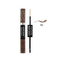 Lapis de Sobrancelhas Note 2 En 1 Brow Addict Tint Shaping Gel - 02 Lignt Brown 5ML + 5ML