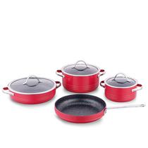 Korkmaz Red Pot Set Linha 7 PCS