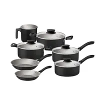 Juego de Ollas Tramontina Linz 28299/006 Negro 7 Piezas