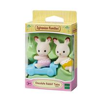 Figura Epoch Sylvanian Families Chocolate Rabbit Twins 5420