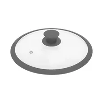 Tapa de Vidrio Con Borde de Silicona Life Home TA-002303 30 CM Gris