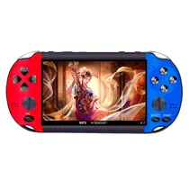 Console Portatil MP5 X7 8GB Tela 4.3" 10.000 Jogos - Azul Vermelho (Caixa Danificada)