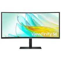Monitor Samsung Viewfinity S6 S34C650UAN 34" Uwqhd Va 100HZ / 5MS - Preto