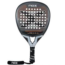 Nox Paleta de Padel LA10 Future Leo Augsburguer 2024 Fibra de Carbono Marron