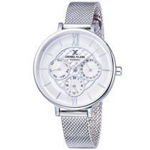 Relogio Analogico Daniel Klein Exclusive DK11895-1 Feminino, Metal - Prata