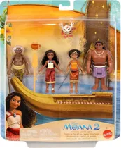 Bonecos Moana's Canoe Crew Disney Moana 2 Mattel - JBT53