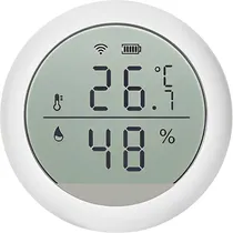 Sensor de Temperatura e Umidade Moes ZSS-KB-TH-LY - Branco