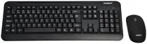 Teclado e Mouse Sem Fio Satellite AK-725G Preto (Português)