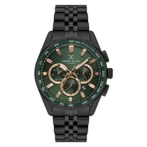 Relogio Analógico Masculino Daniel Klein DK.1.14001-4 Exclusive Gent / Pulseira de Aço Inoxidável - Preto/Verde