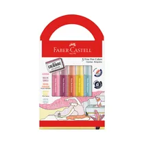 Bolígrafo Aromático Faber Castell Fine Pen Colors FPB/ES5REZF 5 Unidades