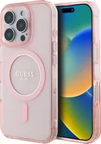Capa Guess para iPhone 16 Pro Max GUHMP16XHFGEREP - Pink