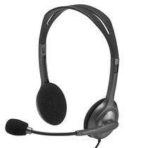 Headset Logitech H111 3.5 MM para PC/Smartphone/Tablet - Preto/Cinza